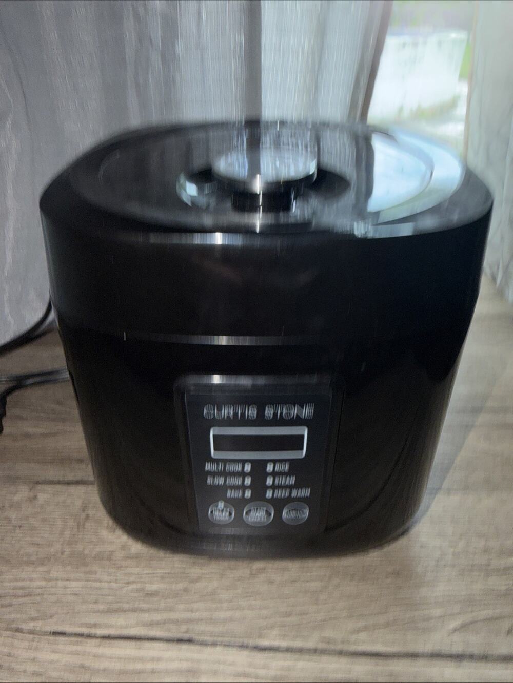 Curtis Stone Dura-Pan Mini Multi Cooker Slow Cooker 1.5 qt Keep Warm Black